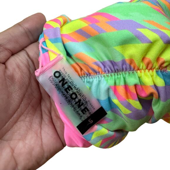 ONEONE Anastasia Reversible Swim Suit Neon Size Small - Picture 8 of 10